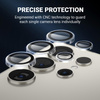 Δακτύλιος φακού Crong - Μετριασμένο γυαλί για το φακό της κάμερας του Samsung Galaxy S24 Ultra (διάφανο)