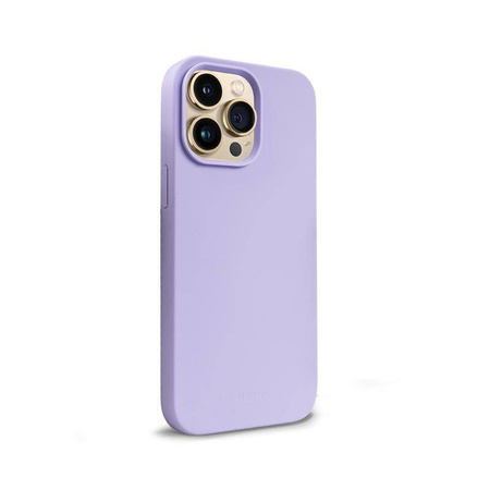 Crong Color Cover Magnetic - Silikonhülle mit MagSafe für iPhone 14 Pro (lila)