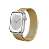 Crong Milano Steel - Stainless Steel Strap for Apple Watch 42/44/45/49 mm (Gold)