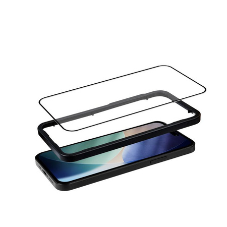 Crong 3D Armour Glass - Cristal templado iPhone 17 Pro + marco de instalación