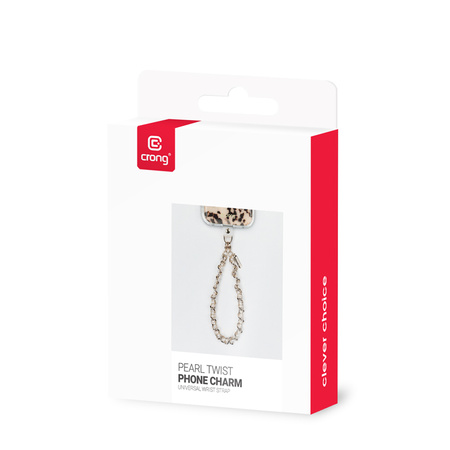Crong Phone Charm - Přívěsek na telefon na šňůrku (Pearl Twist)