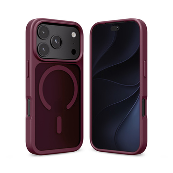 Etui Crong Hybrid MATTE™ Magnetic do iPhone 18 Pro Max / 17 Pro Max MagSafe Burgundowe