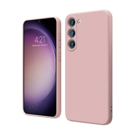 Crong Color Cover - Silikonowe etui do Samsung Galaxy S23+ (różowy)