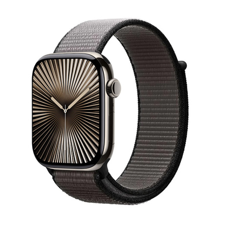 Crong Nylon - Cinturino Sport per Apple Watch 44/45/46/49 mm (Grigio Notte)