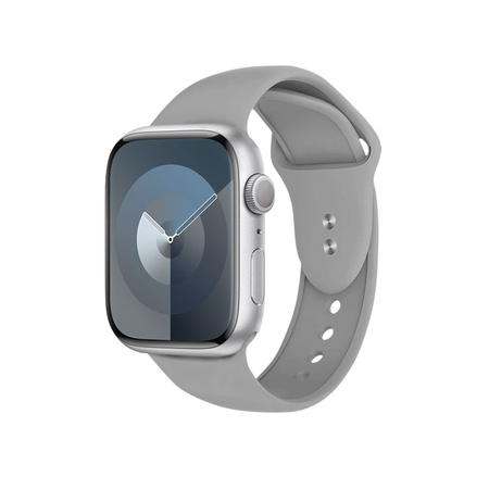 Crong Liquid - Řemínek pro Apple Watch 42/44/45/49 mm (šedý)