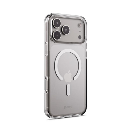 Funda Crong Clear MAG - Funda MagSafe para iPhone 17 Pro Max (Transparente)