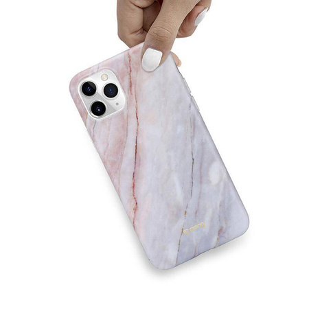 Carcasă Crong Marble – Carcasă pentru iPhone 11 Pro (Roz)