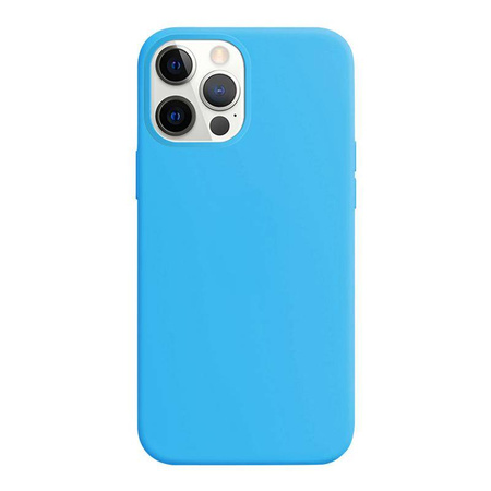 Crong Color Cover - Silikonowe etui do iPhone 12 / iPhone 12 Pro (niebieski) LIMITED EDITION