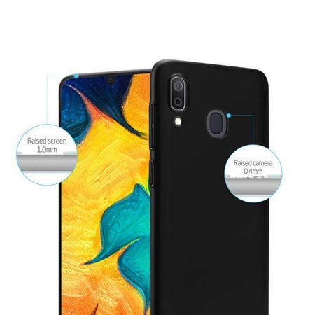Etui do Samsung Galaxy A30 Crong Smooth Skin Elegancki Lekki Case Czarny