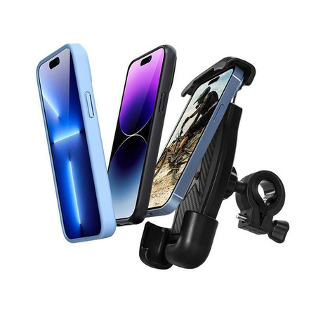 Crong Bikeclip Enduro - Fahrrad-Handyhalterung (Schwarz)