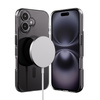 Etui Crong Clear MAG Pro do iPhone 16 MagSafe Przezroczyste Black Plecki