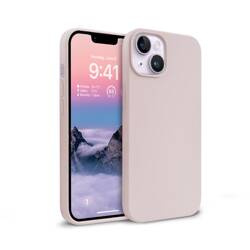 Crong Color Cover - Silikonové pouzdro pro iPhone 14 Plus (pískově růžové)