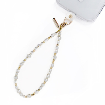 Crong Phone Charm - Correa para teléfono (Pearls)