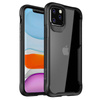 Crong Hybridní průhledný kryt - pouzdro pro iPhone 11 Pro Max (černé)