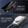 Υβριδική θήκη ρολογιού Crong - Θήκη με γυαλί για Apple Watch 44mm (Μαύρο)