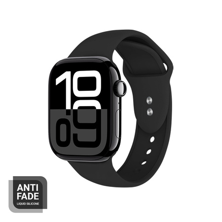 Crong Liquid - Cinturino per Apple Watch 38/40/41/42 mm (Nero)