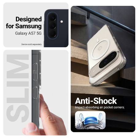 Crong Hybrid Clear Magnetic - MagSafe Case Samsung Galaxy A57 (Clear)