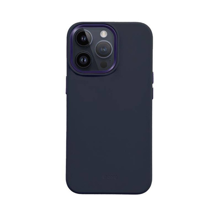 Crong Color Cover LUX Magnetic - Silikon Case mit MagSafe für iPhone 15 Pro Max (navy blau)