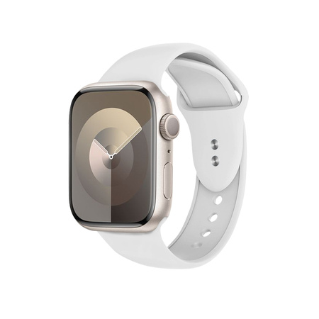 Crong Liquid - Řemínek pro Apple Watch 38/40/41 mm (bílý)