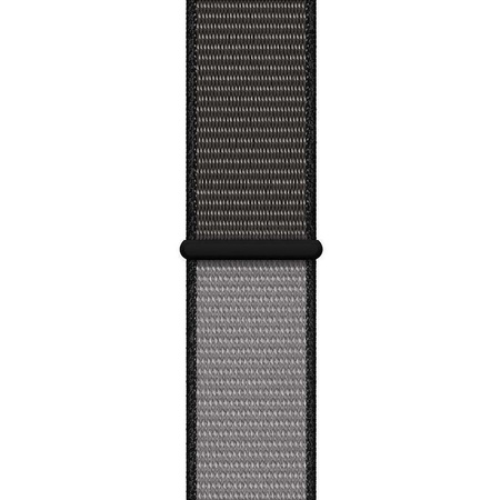 Crong Nylon - Αθλητικό λουράκι για Apple Watch 44/45/46/49 mm (Night Grey)