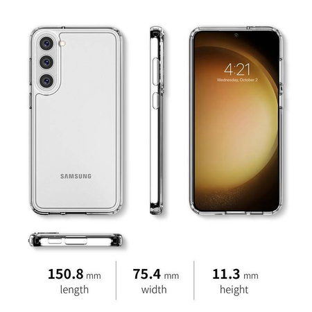 Etui Crong Crystal Shield Cover do Samsung Galaxy S23 Przezroczyste Plecki