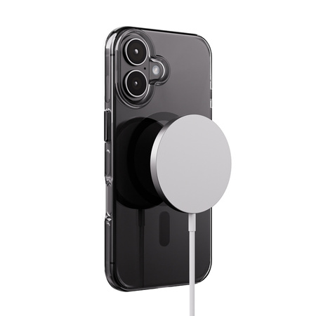 Crong Clear MAG Pro - iPhone 16 MagSafe Case (Black)