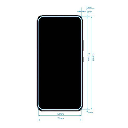 Crong 7D Nano Flexible Glass - 9H hybridní sklo pro celý displej telefonu Samsung Galaxy S22+