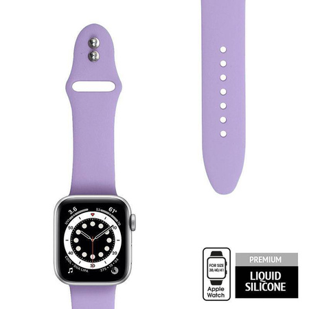 Crong Liquid - Řemínek pro Apple Watch 38/40/41 mm (fialový)