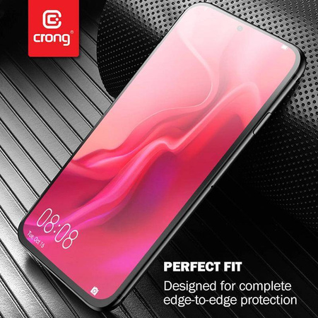 Crong 7D Nano Flexible Glass - Bruchsicheres 9H Hybridglas für den gesamten Bildschirm des Samsung Galaxy S21+