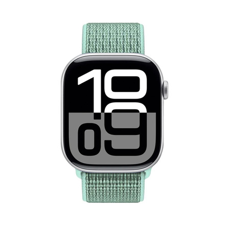 Crong Nylon - Cinturino Sport per Apple Watch 38/40/41/42 mm (Verde Atlantico)