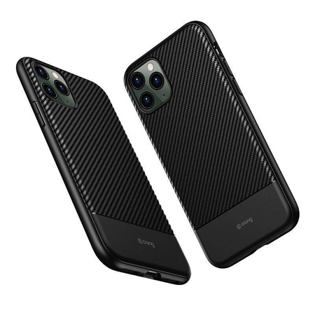 Kryt Crong Prestige Carbon - pouzdro pro iPhone 11 Pro (černé)