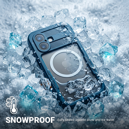 Crong Seal Cover - водоустойчив калъф IP68 за iPhone 16 Pro (морски)