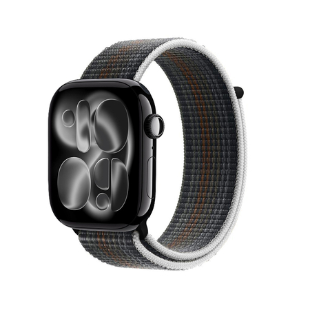 Curea sport Crong Nylon pentru Apple Watch 44/45/46/49 mm (Midnight Run)