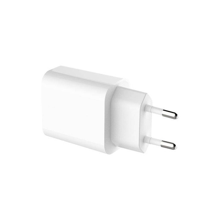 Cestovní nabíječka Crong USB-C - USB-C Power Delivery 20W síťová nabíječka (bílá)