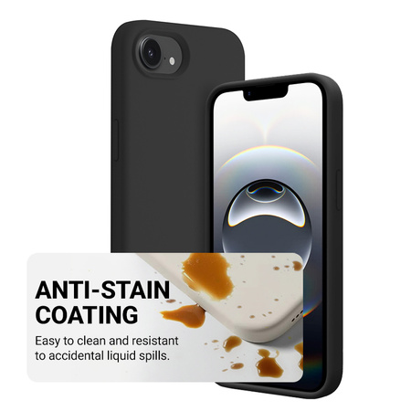 Magnetický kryt Crong Color Cover - iPhone 17e / 16e MagSafe (černý)