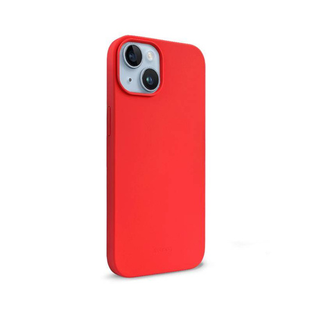 Crong Color Cover - Silikonové pouzdro pro iPhone 14 (červené)