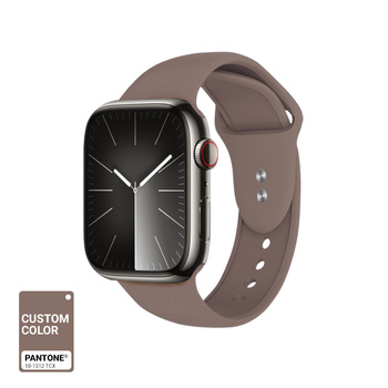 Crong Liquid - Pasek do Apple Watch 42/44/45/49 mm (brązowy)