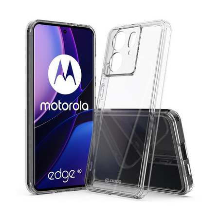 Crong Crystal Shield Abdeckung - Motorola Edge 40 Gehäuse (Transparent)