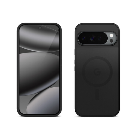 Crong Hybrid Matte Magnetic - MagSafe калъф за Google Pixel 10 Pro XL (черен)