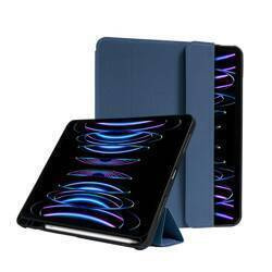 Crong FlexFolio - iPad Air 11" Tasche M3 (2025) / iPad Air 11" M2 (2024) / iPad Air 10.9" (5. - 4. Gen.) / iPad Pro 11" (2022-2021) mit Apple Pencil (blau)