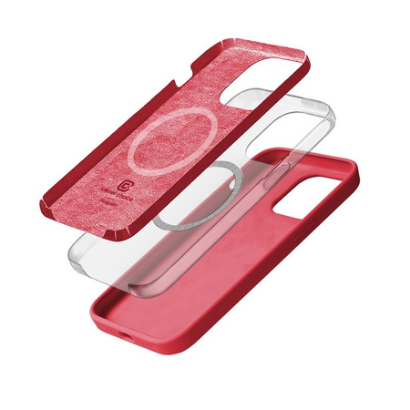 Μαγνητική θήκη Crong Color Cover - iPhone 15 Pro MagSafe Case (ροζ)