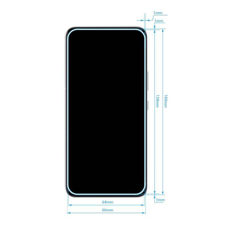 Crong 7D Nano Flexible Glass - 9H Hybridglas für den gesamten Bildschirm des Samsung Galaxy S22