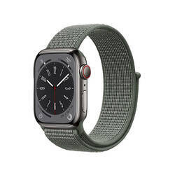 Crong Nylon - Opaska sportowa do Apple Watch 42/44/45/49 mm (Military Green)