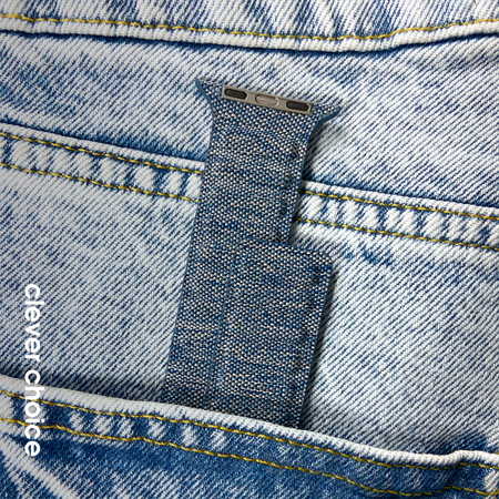 Crong Melange - Magnetarmband für Apple Watch 44/45/46/49 mm (blau meliert)