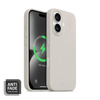 Crong Color Cover Magnetic - калъф MagSafe за iPhone 16 (бежов)