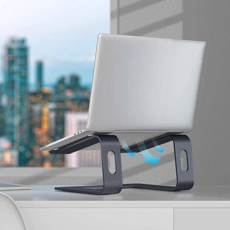 Crong AluBench – Laptopständer aus Aluminium (Graphit)