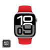 Pasek Crong Liquid do Apple Watch 42/41/40/38 mm Czerwony Silikonowy