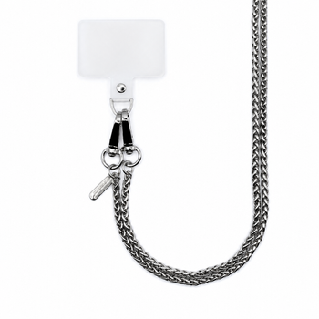 Crong Phone Crossbody - Handy-Lanyard (Silbernes Gliederband)