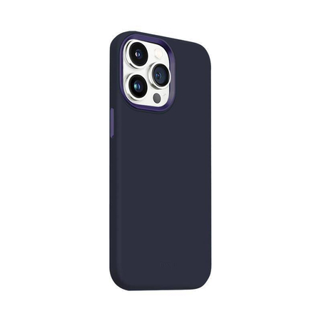 Crong Color Cover LUX Magnetic - iPhone 15 Pro MagSafe Hülle (Marineblau)