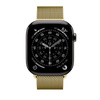 Crong Milano Steel - Cinturino in acciaio inossidabile per Apple Watch 44/45/46/49 mm (oro)